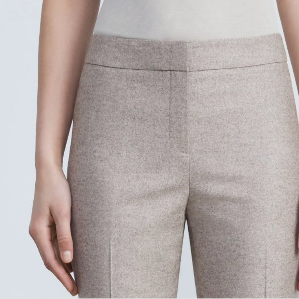 NWT Lafayette 148 New York Wool Silk Barrow Pants ITALIAN HEIRLOOM SUITING $498